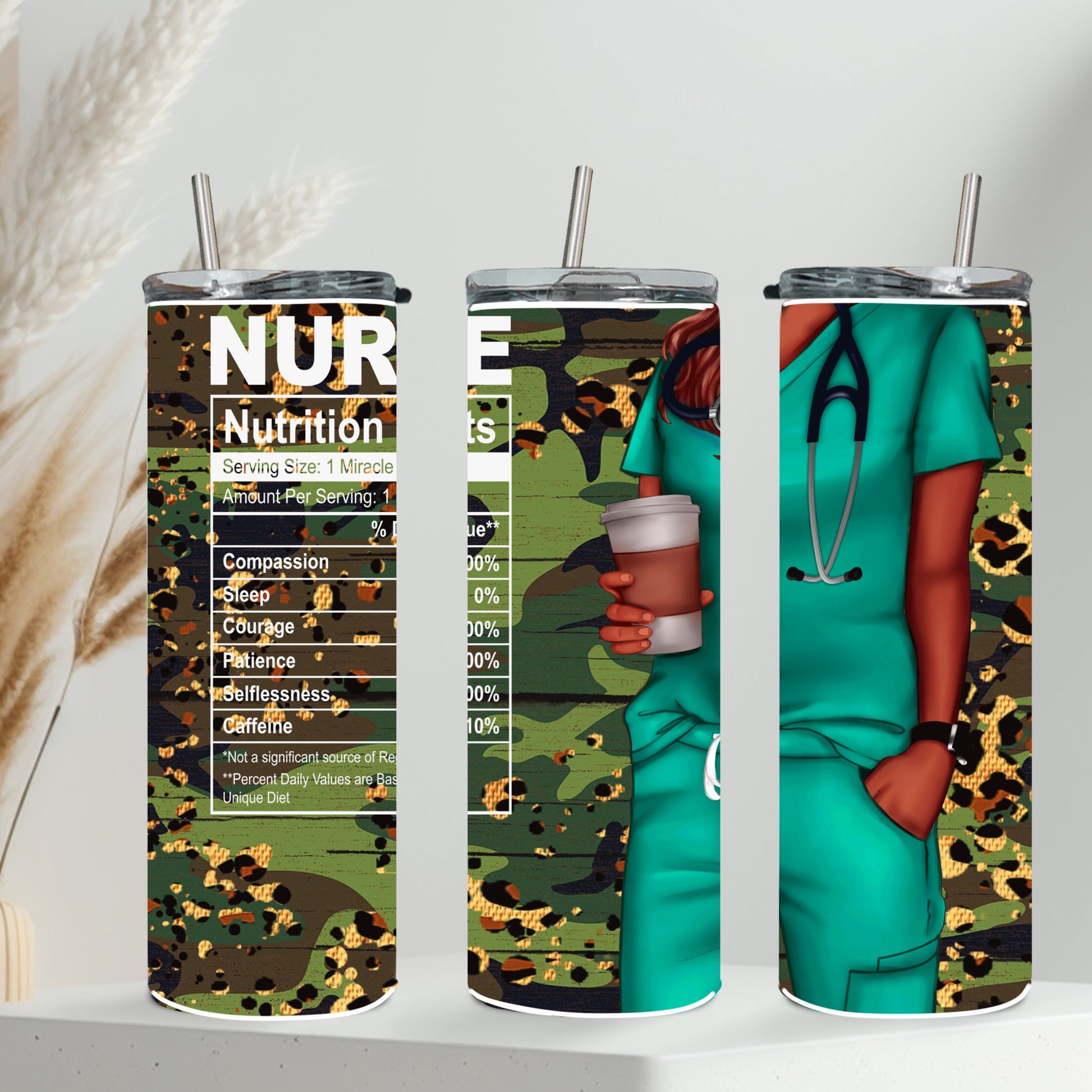 Camo 20oz Skinny Completed Tumbler